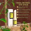 Anti Aging Eye Cream For Dark Circles, Advanced Snail Retinol Eye Stick, 2PCS Under Eye Cream For Puffiness & Bags, Reduce Wrinkles, Fine Lines, Moisturizating Skin.