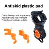 Vonpri [2 Pack] Flashlight Holder, Mount Bicycle Mounting Bracket Flashlight Holder Torch Clip 360º Rotation (Orange)