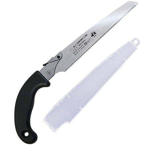 KAKURI Japanese Hand Saw [Bamboo Cutting] 8-1/4" Japanese Pull Saw with Blade Cover, Made in JAPAN