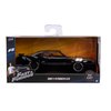Jada Dom's Plymouth GTX Black with Silver Stripes Fast & Furious F8 The Fate of The Furious Movie 1/32 Diecast Model Car