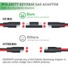 SAE to SAE Extension Cable 10AWG 20FT, Battery Tender Extension Cable Quick Disconnect Connector with SAE Polarity Reverse Adapter Trolling Motor RV Battery Motorcycle Cars Tractor (10AWG 20FT)