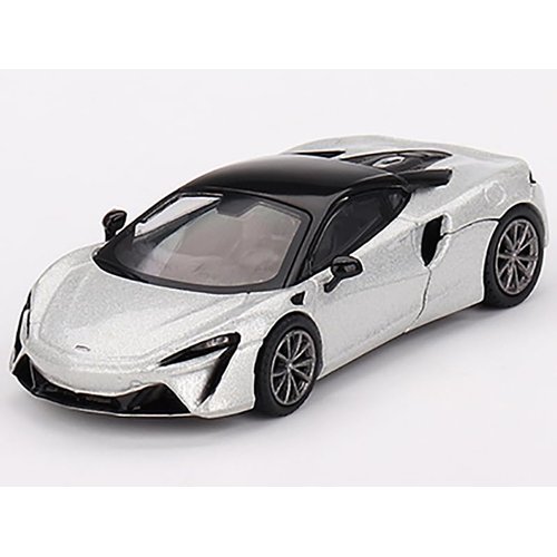 Truescale Miniatures Artura Ice Silver Metallic with Black Top Limited Edition to 2040 Pieces Worldwide 1/64 Diecast Model Car MGT00582