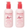 FUNCTION OF BEAUTY Customizable Leave In Conditioner for Curly Hair, 7 oz Each (2-Pack) - Sulfate Free Conditioner with Mango Butter Hydrates, De-Frizzes and Defines Curls