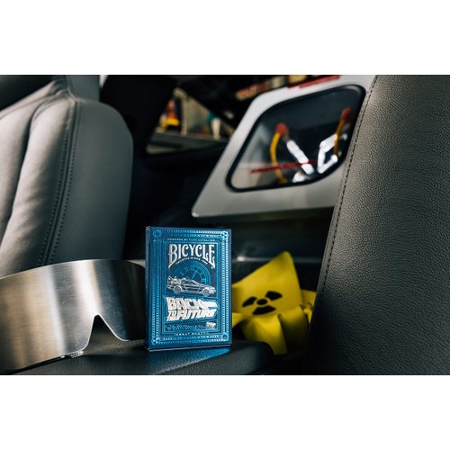Bicycle Back To The Future Playing Cards 1 Pack, Premium, Foil, Metallic , Blue