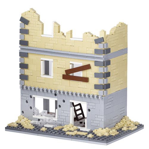 MOOXI 814PCS WW2 House Building Block Set.Military Building Block Set Can Freely Build Battle Scenes.