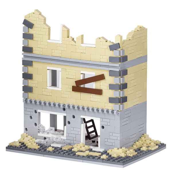 MOOXI 814PCS WW2 House Building Block Set.Military Building Block Set Can Freely Build Battle Scenes.