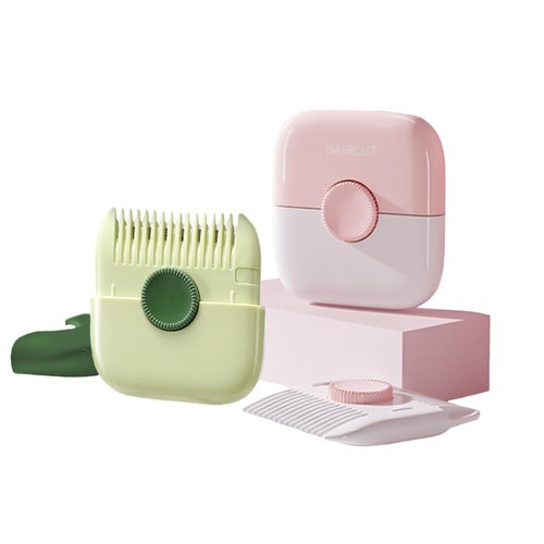 Heseyomo 2pcs Hair Trimmer,2 in 1 Hair Razor Cutting Comb Tools,Hair Clippers for Women