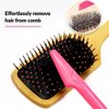 3 Pieces Hair Brush Cleaning Tool Metal Wire Comb Cleaning Brush Hair brush Cleaner Comb, 2-in-1 Hair Brush Cleaning Tool, Hair Brush Remover Rake for Removing Dead Hair Dust,Home and Salon Use