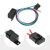 40 AMP Electric Radiator Fan Relay Kit 185 On 165 Off Electric Fan Wiring Kit with Temperature Sensor Switch Electric Cooling Fan Thermostat Kit Thermostat Radiator Fan Thermostat Switch for Fan