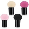 Sibba 4 PCS Makeup Eggs Sponge Beauty Blender Foundation Blending Make Up Concealer Applicator Cosmetic Face Eye Brush Set With Mini Handle Loose Powder Coverage Flat End Head Holder Kit