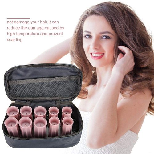 Travel Size Hot Rollers,Rollers Hot Pod Hair Styling Tool, 10Pcs Professional Electric Heated Roller Curling Roll DIY Hairstyles Hair Tube (Classic)
