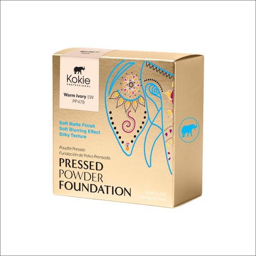 Kokie Cosmetics Pressed Powder Foundation (Cool Ivory, 10W)