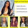 13x4 Straight Frontal Closure Human Hair Brazilian Virgin Hair Ear To Ear Lace Frontal Closure Pre Plucked Baby Hair Natural Color for Black Women 14inch