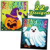 90shine 2PCS Halloween Crafts for Kids Ages 4-8 Sticker Books Gift Party Favors Create 22 Pictures