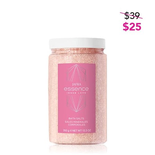 JAFRA Essence Inner Love Gel with Oil, Bath Salts, Body Butter Set 3