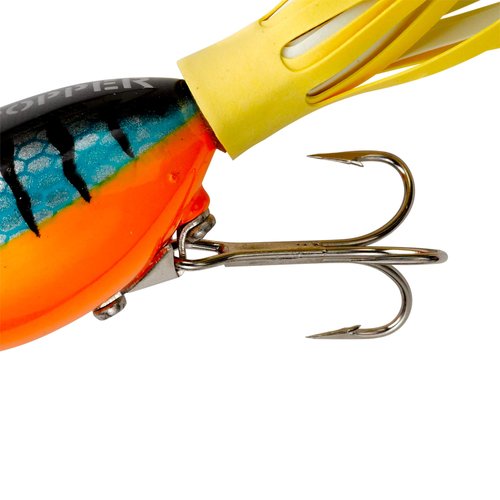 Arbogast Hula Popper Topwater Fishing Lure, Perch, G730 (1 1/4 in, 3/16 oz)
