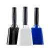 Steel Cow Bell with Handle Cowbells,Cheering Bell and Loud Noise Makers Hand Bells for Sporting Events,Football Games,School Bell,Farm Hand Chimes Percussion Musical Instruments (8 inch Blue)