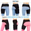 Copper Compression Hip Brace Sciatica - Groin Wrap for Pain Relief Thigh Compression Sleeve - Support for Hip Flexor Arthritis for Pulled Muscles-Sciatica Nerve Brace Injury for Men and Women (Left