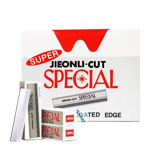 sansheng Razor Blades 100pcs Safety Razor Blade,Single Edge Razor Blade，Straight Edge Barber Razor,Eyebrow Razor for Men and Women