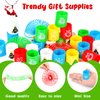 SULOLI 48 Pcs Christmas Mini Spring Toys, Xmas Coil Springs Stocking Stuffers Fidget Toys for Kids Christmas Party Favors Goodie Bag Fillers
