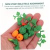 NUOBESTY 1 Set Mini Shovel Rake Farm Model Kit Vegetable Figurines Mini Model Miniature Vegetables Scene Model Out Door Decor Mini Dollhouse Decor Dollhouse Decorations Small Ornament Resin