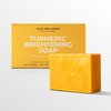 Glo Melanin Organic Turmeric Soap for Dark Spots & Acne, Turmeric Soap for Skin Brightening and Clearing Formula, All Natural Turmeric Soap Bar