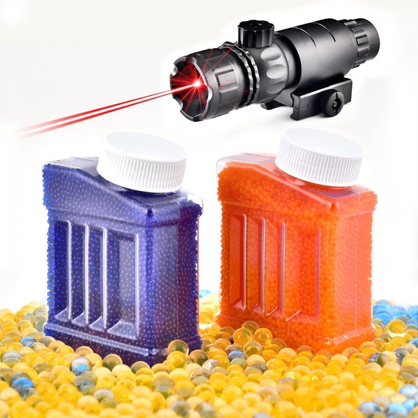 Gel Balls Blaster Ammo Splat Orby Gun Refill with Gel Gun Accessories(2 Bottles,), Compatible with Gel Gun Blaster for Ages 14+