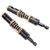 Yakamoz 2Pcs 1/4-Inch Hex Shank Center Drill Bit Set Door Window Cabinet Self Centering Hinge Tapper Core Hole Openning Puncher Bits Woodworking Tools 5mm 1/4''