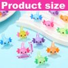 Junkin Mini Axolotl Resin Charms Miniature Axolotl Ornament Tiny Animal Figures for DIY Garden Dollhouse Birthday Party Decoration Aquarium(150 Pcs)