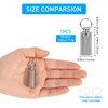 VANSU Titanium Waterproof Keychain Pill Holder Container,Portable Mini Size Pill Box Case for Outdoor Travel Camping