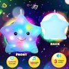 Cuteoy 13“ Musical Blue Star Plush Pillow Glowing Twinkle Night Light Stuffed Animal LED Toys Adjustable Volume Birthday for Girls Boys