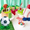 12pcs Sports Themed Birthday Party Decorations Sports Table Honeycomb Centerpieces Football Basketball Baseball Soccer Table Centerpieces Boy's Birthday Party Sports Themed Desktop Decoration