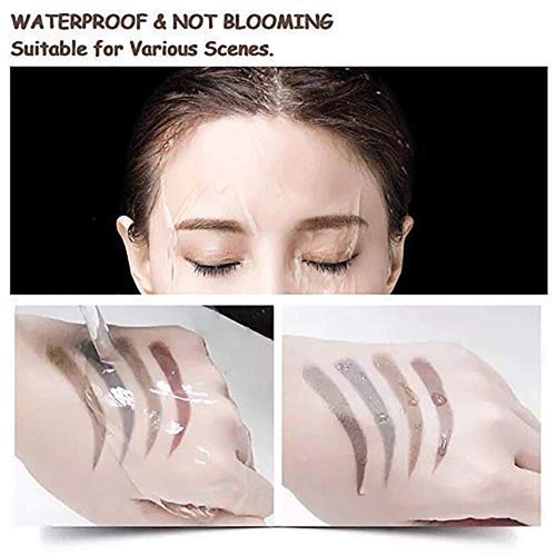 QUEMISS Microblading Eyebrow Pen 3D 4 Fork Tip Eyebrow Pencil Creates Lasting MakeUp Professional Natural Looking Brow Pen Cover Sparse Areas Daily Waterproof Brow Pencil
