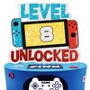 Level 8th Unlocked Cake Topper - Electronic Games Theme Boys Birthday Party Decorations Supplies - 8th Happy Birthday