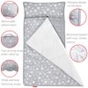 Moonsea Toddler Nap Mat Warm with Removable Pillow and Fleece Minky Blanket, Lightweight, Soft Perfect for Kids Preschool, Daycare, Travel Sleeping Bag Boys and Girls, 21" x 50" Fit Standard Cot