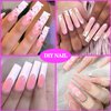 XXL No C Curve Nail Tips for Acrylic Nails Professional, 600PCS Clear Tapered Square Nail Tips Straight Flat Nails Tips, Extra Long Half Cover Acrylic Nail Tips for Nail Salon and DIY Nail 12 Sizes