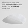 The Face Shop Tea Tree Toner Pads - Improve Uneven Skin Tone, Pore Minimizer - Exfoliating Dual Sided Toner Pad - AHA, BHA, PHA, Hyaluronic Acid - Cotton Facial Pad - Korean Toner - Korean Skin Care