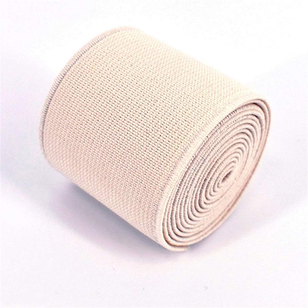1 Roll Flat Elastic Cord 1.5-Inch Wide by 3-Yard Double-Side Twill Elastic Band(#20 Creamy-White)