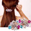Sankuwen Flower Luxury Jewelry Design Hairpin Rhinestone Hair Barrette Clip,Also Perfect Mother's Day Gifts for Mom(Multicolor)