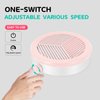 Small Nail Dust Collector Quiet, Powerful Electric Nail Duster Collector Vacuum Cleaner Fan with Adjustable Suction for Nail Tech Manicures Acrylic Nail Gel Dip, Low Noise, Pink