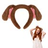 GAFATORY Brown Dog Ears Headband Puppy Ears Plush Animal Ears Headband Adult Halloween Costumes Woman Christmas Festival Theme Party Cosplay Costume Head Bands
