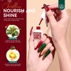 SAVILAND Christmas Gel Nail Polish Set: 6 Color Glitter Red Green Gold Silver Gel Polish Nail Art Stickers Liner Brush Castor Oil Vitamin E Nail Kit Party Christmas Limited Series Gifts
