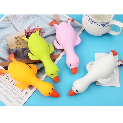 Funny Cute Stretchy Soft Duck Squishy Toys,Squeeze Stress Relief Toys Squishy Fidget Toys,Party Favors for Kids Birthday Gifts,Christmas ,Easter Egg,Classroom Reward