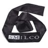 Smilco Black Satin Edge Laying Scarf Wrap for Hair Edge Wrap Wig Grip Band 58 X 3 Inches Edge Control Scarf for Women Lace Frontal Wigs Makeup Facial Sport Yoga (2 Pack, Black)
