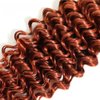 12 14 16 Inch Reddish Brown Deep Wave Bundles Color #33 Bundles Human Hair Weave Brazilian Virgin Remy Hair Extensions Dark Reddish Brown Deep Wave Human Hair Bundle