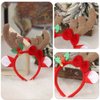 JOINPAYA 2Pcs Reindeer Antlers Headband: Christmas Cosplay Hairbands Xmas Headwear for Holiday Costume Party Supplies