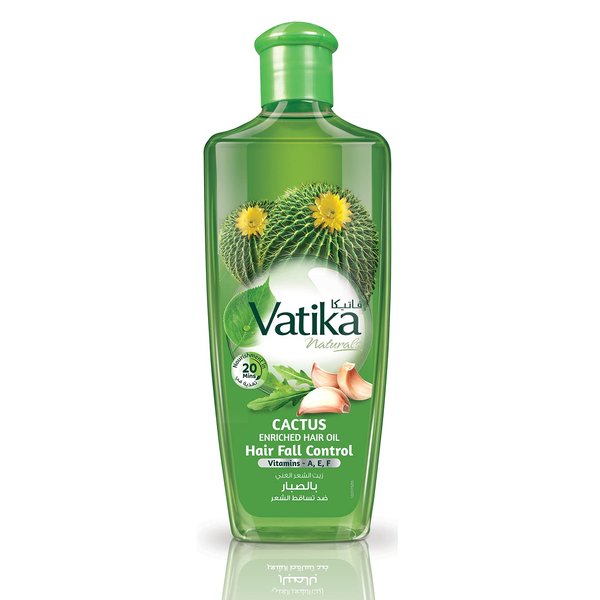 Dabur Vatika Naturals Enriched Hair Oil Serum for Natural Moisturizing, Strengthening, Nourishing and Healthy Scalp, Soft, Manageable, Smooth & Silky Hair From Root to Tip (Cactus)