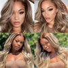 Blonde Human Hair Bundles Brown Body Wave Human Hair Bundles Brazilian Unprocessed Virgin Hair 1 Bundle 18 Inch Two Tone Brown Mixed With Blonde Bundles Remy Hair Extensions