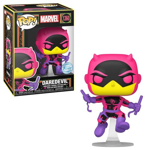 Funko Daredevil Pop! Vinyl Bobblehead Figure, Marvel, Glows in Blacklight, 3.77 Inches, 77545