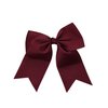NYFASHION101 Women's Girls' Smooth Grosgrain Ribbon Bow Alligator Clip, Burgundy